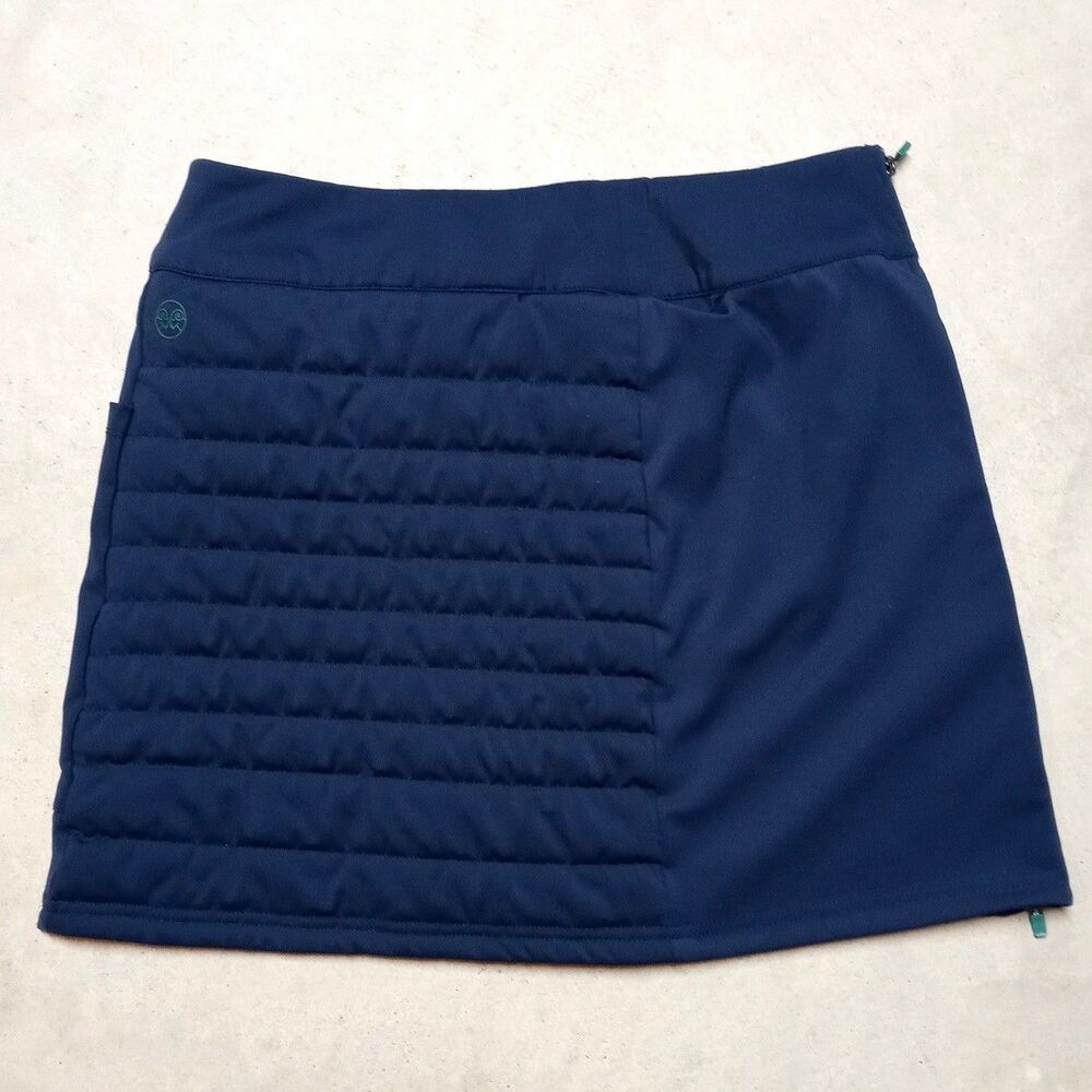 Renwick RNWK Women's Golf Pickleball Tennis Skirt MEDIUM Quilted Insulated Navy - Picture 2 of 7